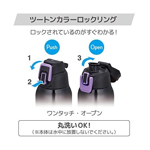 サーモス 水筒 真空断熱スポーツボトル 1L ブラックパープル サーモス 水筒 真空断熱スポーツボトル 1L ブラックパープル