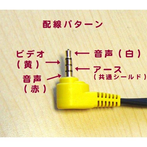 4極 3.5mm ミニプラグ L型 (オス) - RCAジャック×3(メス) (赤・白・黄