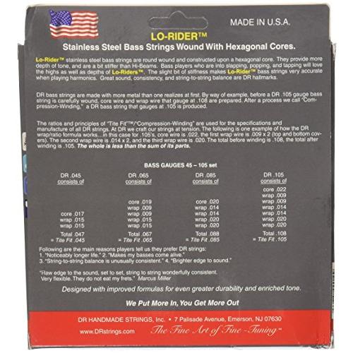 DR ベース弦 5弦 LO-RIDER ステンレス .045-.125 MH5-45 DR ベース弦 6 