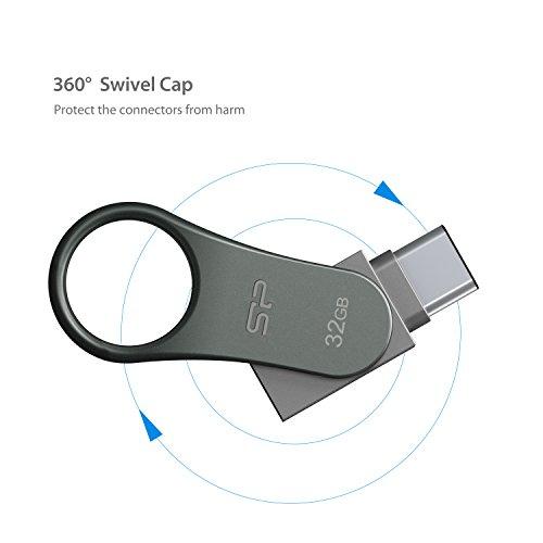 シリコンパワー デュアルUSBメモリ 32GB Type-C & USB3.0 Type-A