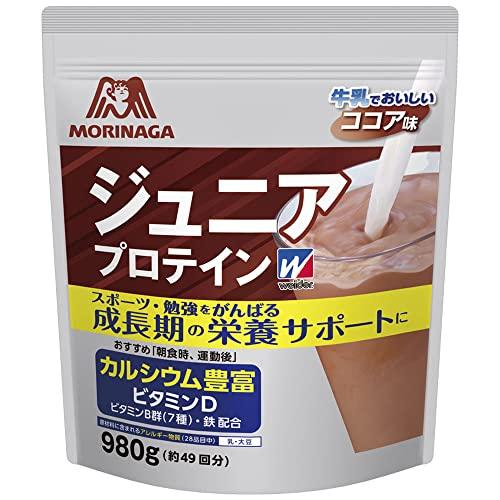 【2個ｾｯﾄ】ウイダー ジュニアプロテイン ココア味 980g ウイダー ジュニアプロテイン 森永ココア味 ( 980g )/ ウイダー(Weider