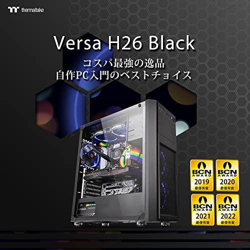 (未使用･未開封品)Thermaltake Versa H26 Black /w casefan ミドルタワー型PCケース [ブラックモデル] CS7070 CA-1J5-00M1WN-01 Thermaltake Versa H26 Black /w casefan ミドルタワー型PCケース