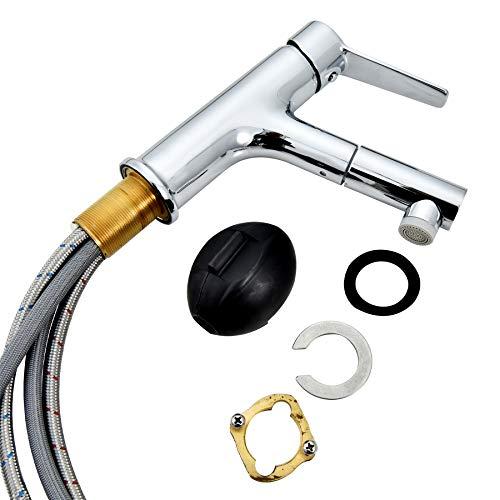 洗面水栓 ホース引出し式水栓 蛇口 シャワー浴室用 混合節水 水栓