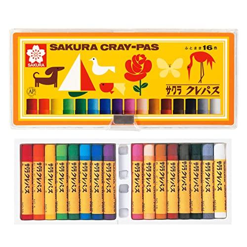 サクラクレパス クレパス 16色 ソフトケース入り LP16S : 雑貨Victor