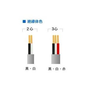 愛知電線 VVF ケーブル3芯 2.0mm 20m 灰色 VVF3×2.0M20 電設資材