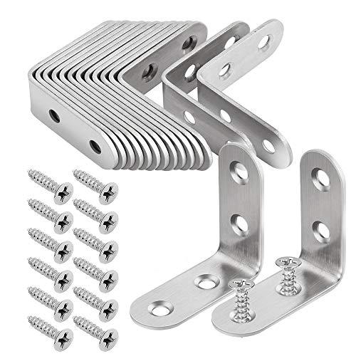 AibboyiL字金具 24個 アングルブラケット ステンレス製 l字金具