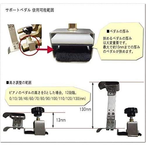 イトマサ 補助ペダル：サポートペダル/ピアノのペダルへ直接