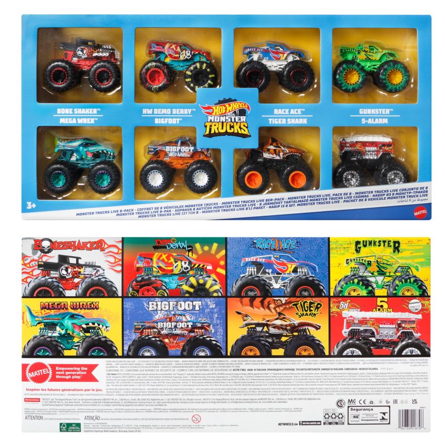 ホットウィール(Hot Wheels) モンスタートラック 8パック