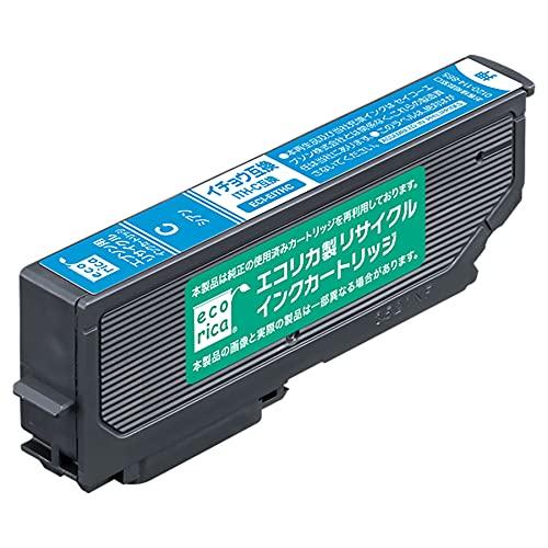 【中古】エコリカ エプソン(Epson)対応 リサイクル インクカートリッジ シアン ICC32 (目印:ヒマワリ) ECI-E32C エコリカ エプソン ITH-C対応リサイクルインク シアン ECI-EITH-C 残量
