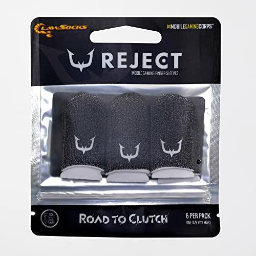 リアル指サック REJECT 指サック グレー 6個入り銀繊維 ゆびさっく スマホ
