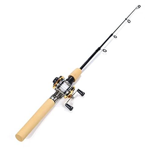 VILTAGE 穴釣り用釣竿セット コンパクトロッド 両軸リール 100cm 穴