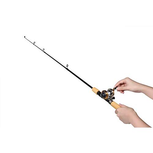 VILTAGE 穴釣り用釣竿セット コンパクトロッド 両軸リール 100cm 穴