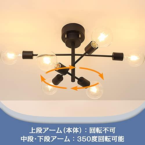 Hzfluo シーリングライト 6灯 シャンデリア E26 ペンダント Hzfluo シーリングライト 6灯 シャンデリア E26 ペンダント
