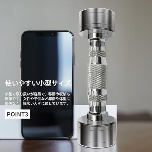 RITFIT ダンベル ステンレス製 2kg/4kg/6kg/8kg 筋トレ ホームジム 家庭用 鉄アレイ 一体成型 コンパクト 収納便利 (1