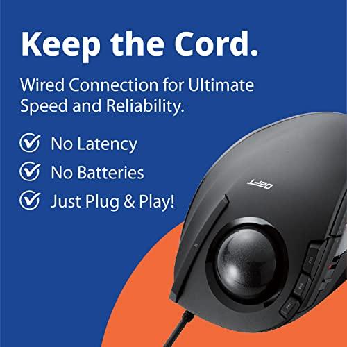 エレコム USB マウス 有線 トラックボール 人差し指用 8ボタン