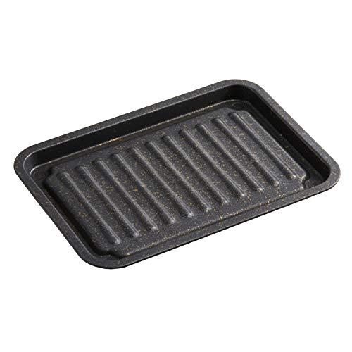 アイメディア グリルトレー グリルプレート 魚焼き器 マーブルコート 魚焼きグリル 調理トレー トースター フッ素コート IH対応 ガス火対応 | 