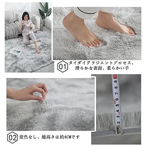 カーペット ラグマット 120x160cm 滑り止め付 洗えるラグ 抗菌
