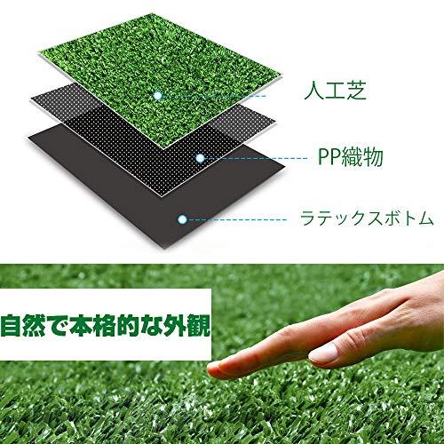 H-Bedding リアル人工芝 ロール マット芝丈10mm (幅1m×長さ3m) 耐久性