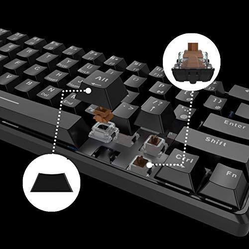 WENRUI メカニカルキーボード 機械式 ゲーミングキーボード 61キー 