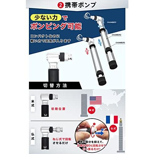 ギアトル ロードバイク 入門ツールセット 携帯工具SET パンク
