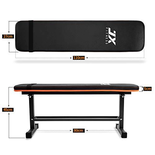 JX FITNESS 多機能フラットウェイトベンチ トレーニングベンチ シット