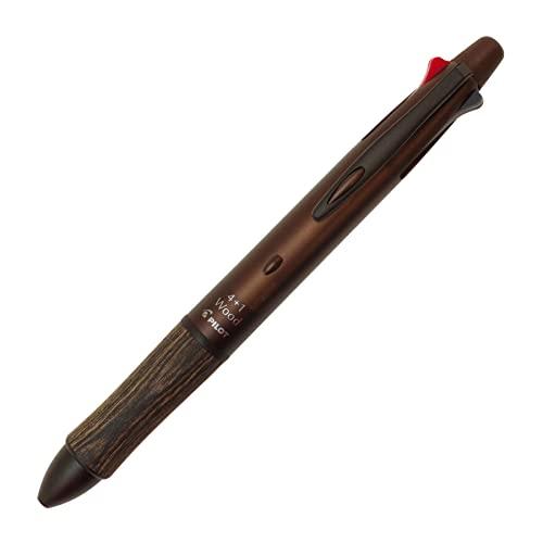 Pilot 4+1 ウッド/Wood ダークブラウン BKHFW2SRDBN 最大φ 14.1mm 全長