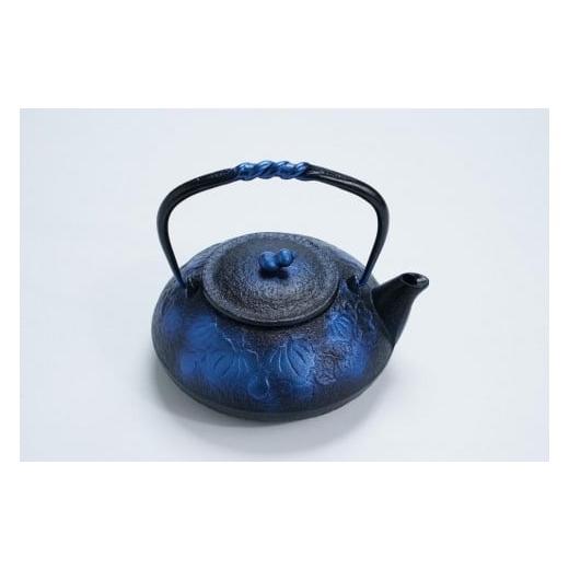 及富(OITOMI)】【正規品】南部鉄器 鉄瓶 ひさご 瑠璃色 0.5L 【 及富作