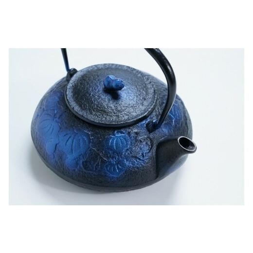 及富(OITOMI)】【正規品】南部鉄器 鉄瓶 ひさご 瑠璃色 0.5L 【 及富作