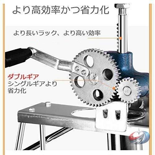 手動パスタメーカー 製麺機 ステンレス製 水洗いOK ピークル そば/うどん/生パスタ対応 ダブルギア高効率 15種麺先付き 家庭用〜業務用にの画像