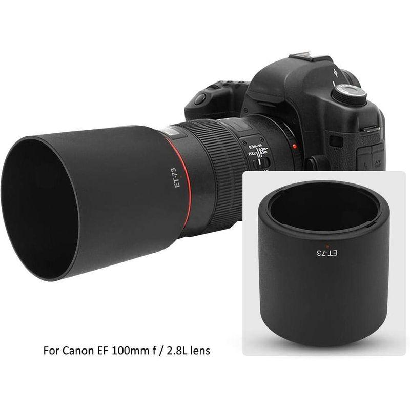 最安値に挑戦 カメラマウントレンズフード ET-73 キヤノン EF 100mm f 2.8L Macro IS USMレンズ用レンズフード プラスチ キヤノン CANON レンズフード ET-73B