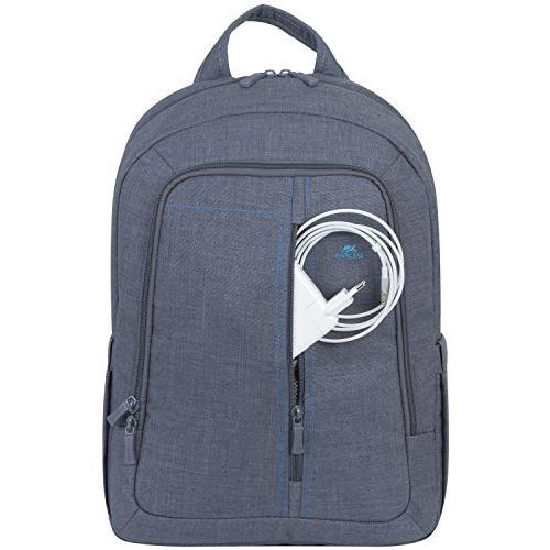 【〜6/6まで出品】 RIVACASE （リヴァケース）15.6インチ・ラップトップPC用リュック（バックパック）、スリムで軽量、防水生地使用、色はグレー 【1563176764】(10189円)