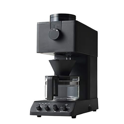 ツインバード 全自動コーヒーメーカー ミル付き 臼式 3杯用 蒸らし 湯温調節 ブラック CM-D457B