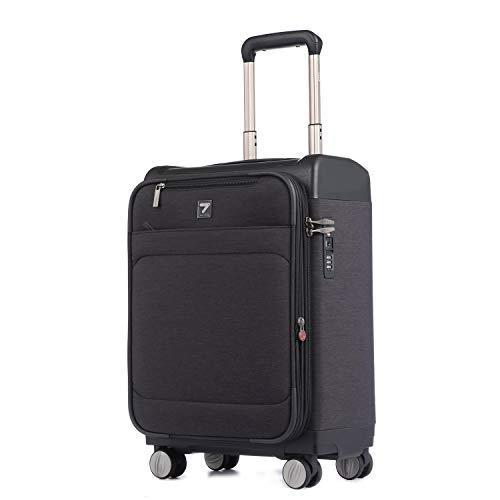 Uniwalker 軽量 スーツケース 容量拡張可能 防水加工 ソフト キャリー ...