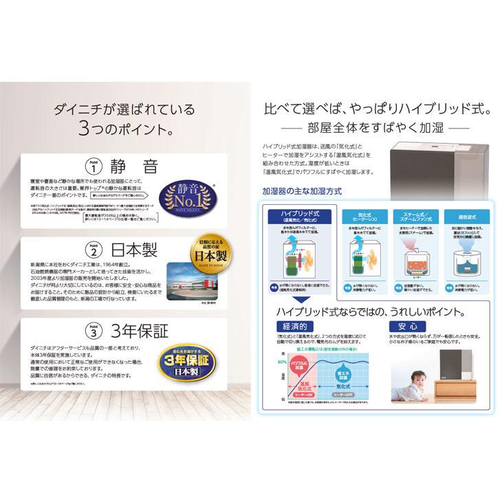 ◆新品未開封品◆ダイニチ ハイブリッド式加湿器 木造和室14.5畳まで プレハブ洋室24畳まで HDシリーズ ホワイト HD-9017-W｜zakkaya888｜06