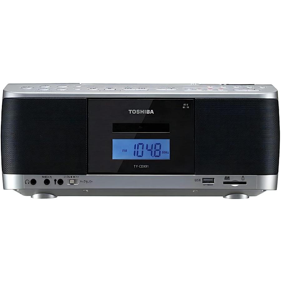 ◇新品未開封品◇東芝(TOSHIBA) SD/USB/CDラジカセ シルバー リモコン 