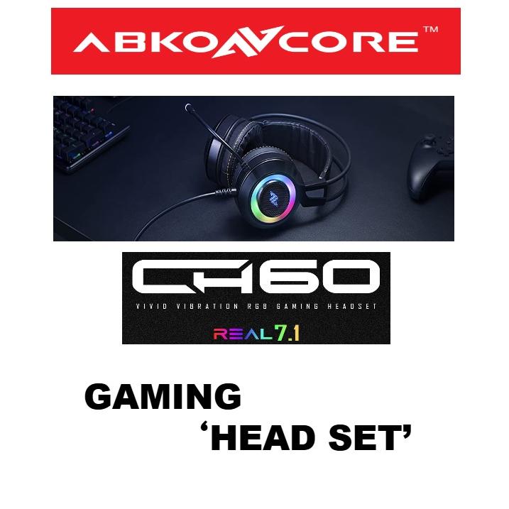 ABKO ゲーミングヘッドセット リアル7.1ch USB /両耳 /ヘッドバンド