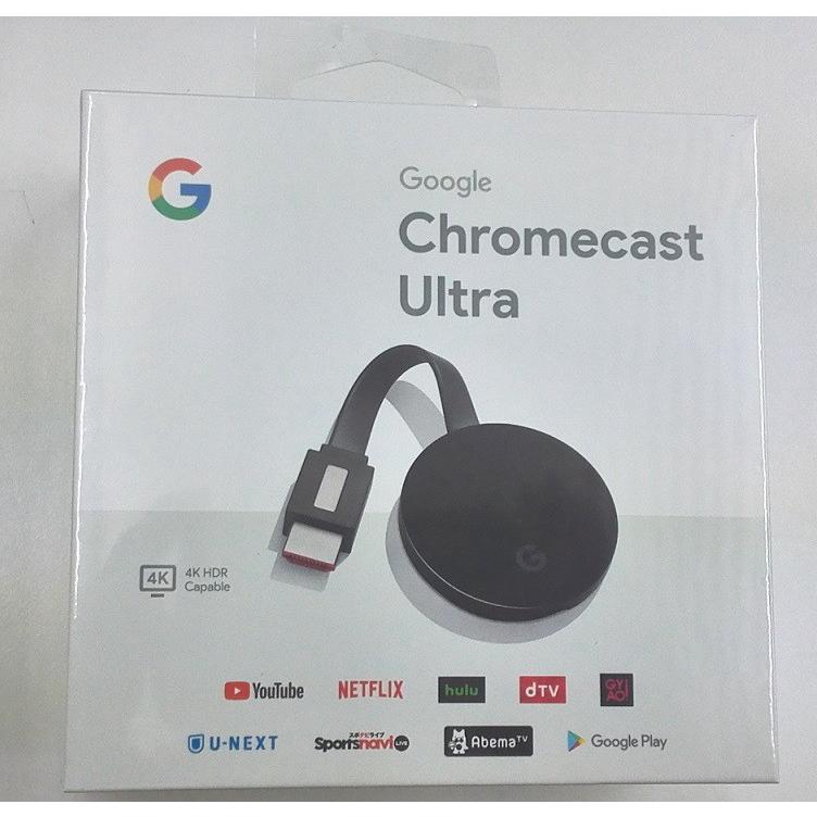 クロムキャスト　ウルトラ　google グーグル Chromecast Ultra　クロームキャスト Chrome cast Ultra　 GA3A00416A16　4K対応　テレビに接続するメディアストリ : chromecast-ultra : 雑貨やぁ!com - 通販 -