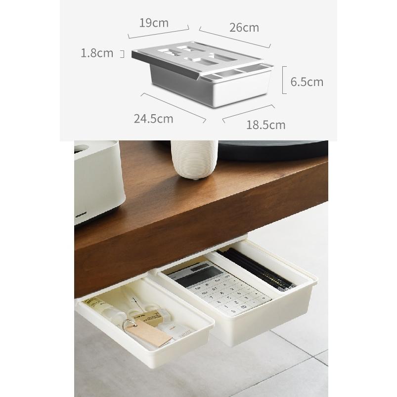 Diy 引き出し ミニ トレー 小物入れ 収納整理 デスク下 取り付け 鉛筆トレイ 収納 小物整理 文房具 小物 両面テープ 隠し テレワーク Mサイズ Dar Minidr 雑貨やぁ Com 通販 Paypayモール