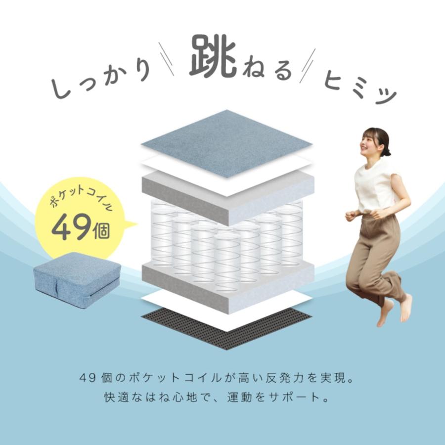 ALINCO アルインコ クッショントランポリン 50×50cm ポケットコイル