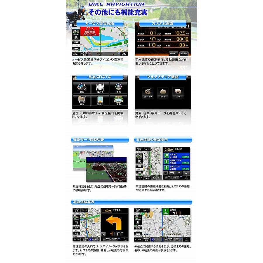 MAXWIN バイクナビ 5インチ 2019年版地図 3年間地図更新無料 防水 IPX5