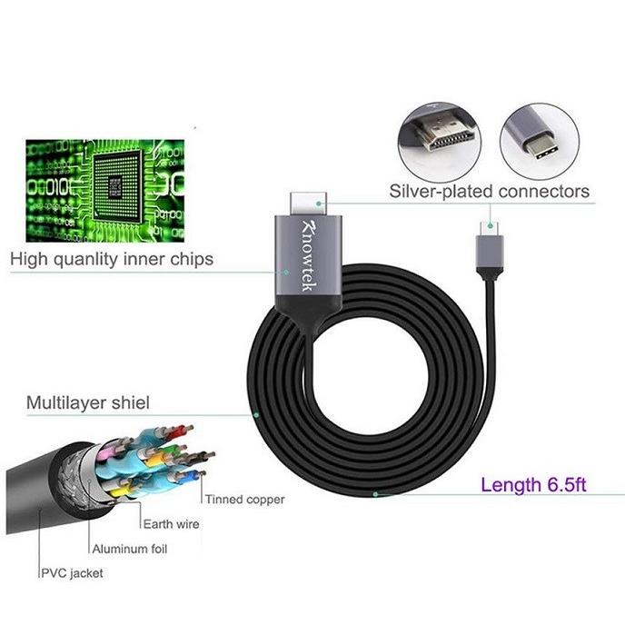 HDMI変換アダプター Type C 4K USB Type C to HDMIケーブル 高耐久性 TEC-HDMI4KD[メール便発送・代引不可]高画質　色ランダム｜zakkayacom
