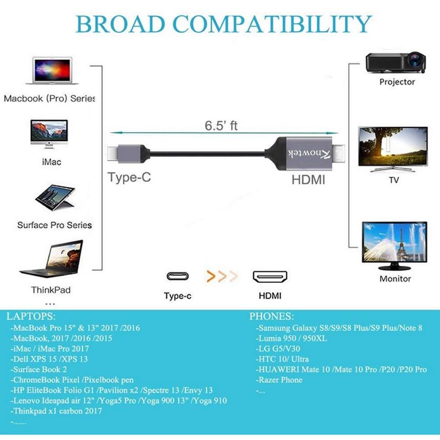 HDMI変換アダプター Type C 4K USB Type C to HDMIケーブル 高耐久性 TEC-HDMI4KD[メール便発送・代引不可]高画質　色ランダム｜zakkayacom｜02