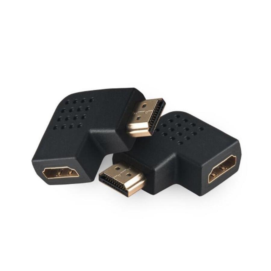 HDMI 変換アダプタ オス メス 90度 L型 左向き右向き コネクタ 便利 2