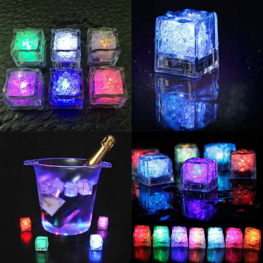 光る氷 氷型ライト キューブ アイス ライト LED センサーライト