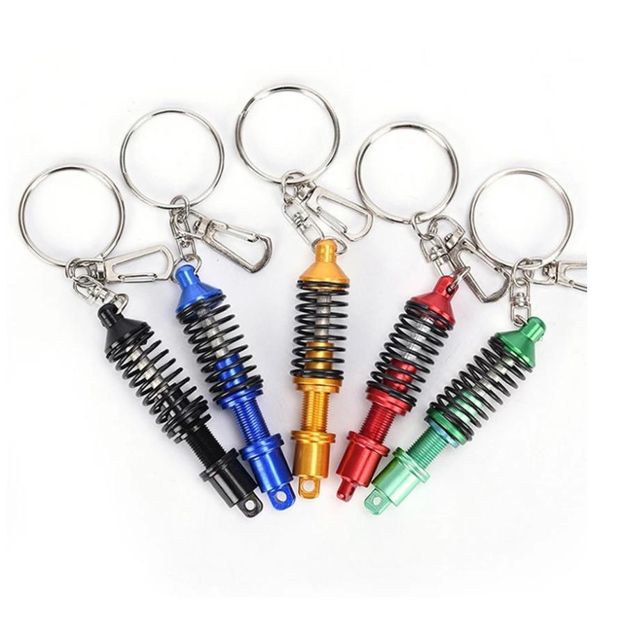 サスペンション型 キーホルダー ショックアブソーバー キーリング
