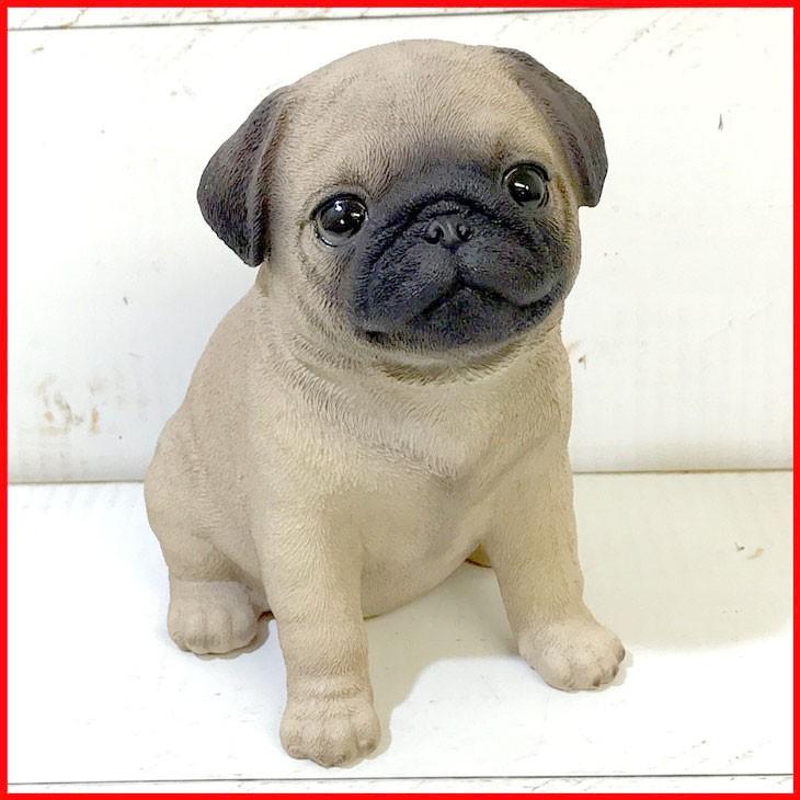 ベビードッグ パグ 犬 置物 ガーデン オーナメント おしゃれ オブジェ Am Qyl 1302 雑貨屋フリー 通販 Yahoo ショッピング