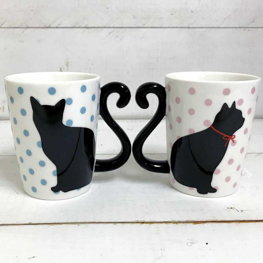 あすつく 黒猫のマグカップペア ねこ ネコ マグカップル Art Ar 雑貨屋フリー 通販 Yahoo ショッピング