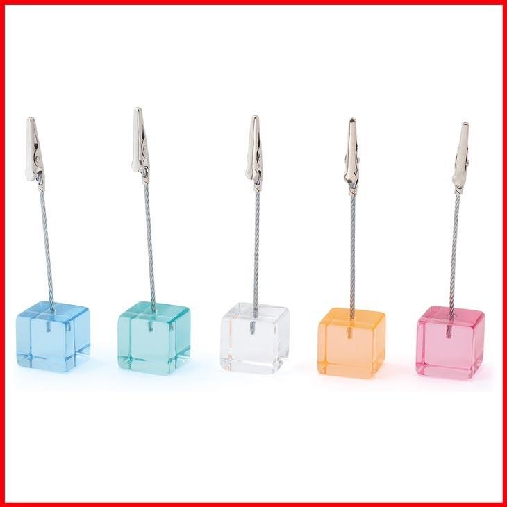 アクリルメモクリップ（5個セット） メモ スタンド クリップ セット きれい かわいい 透明 fn01274雑貨屋フリー 通販