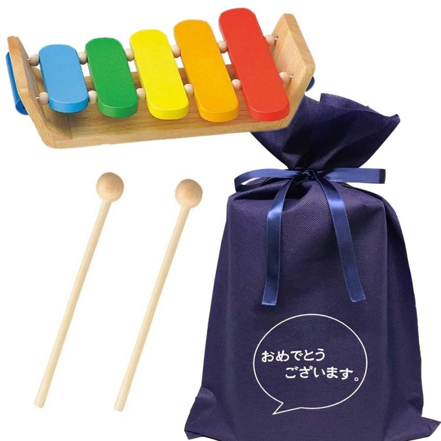 おめでとうございますギフトLウッテ゛ントイ カラフルもっきん 木琴 おもちゃ 木のおもちゃ 楽器 知育 木製玩具 プレゼント 雑貨 ラッピング  :fn-02112:雑貨屋フリー - 通販 - Yahoo!ショッピング