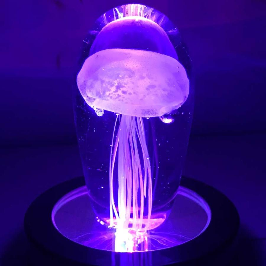 売れ筋介護用品も 海中さんぽ クラゲ ピンク Ledコースター付き ガラス ステンドグラス Www Comisariatolosandes Com